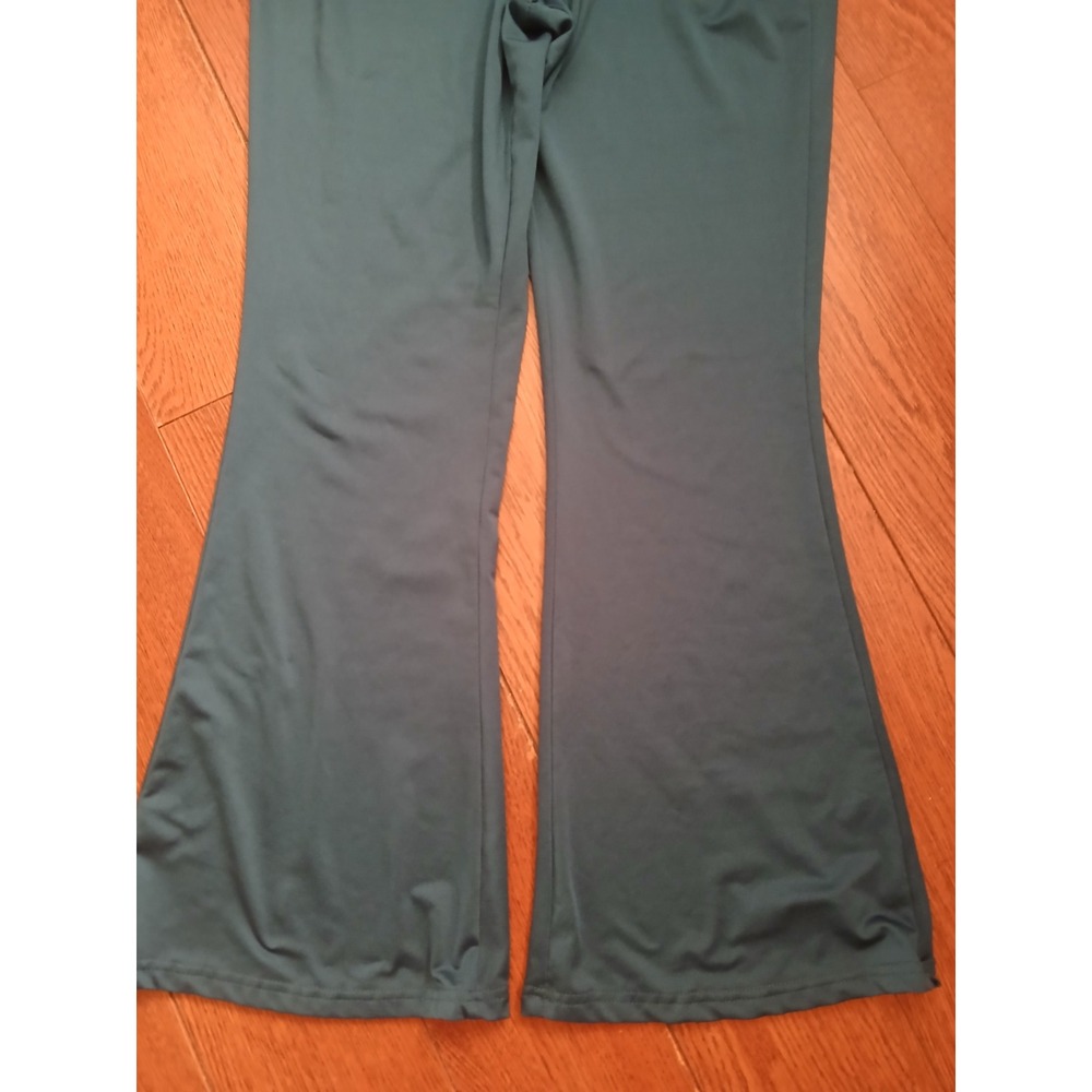 Blue Stretchy Flare Soft Leggings Large - Picture 2 of 9